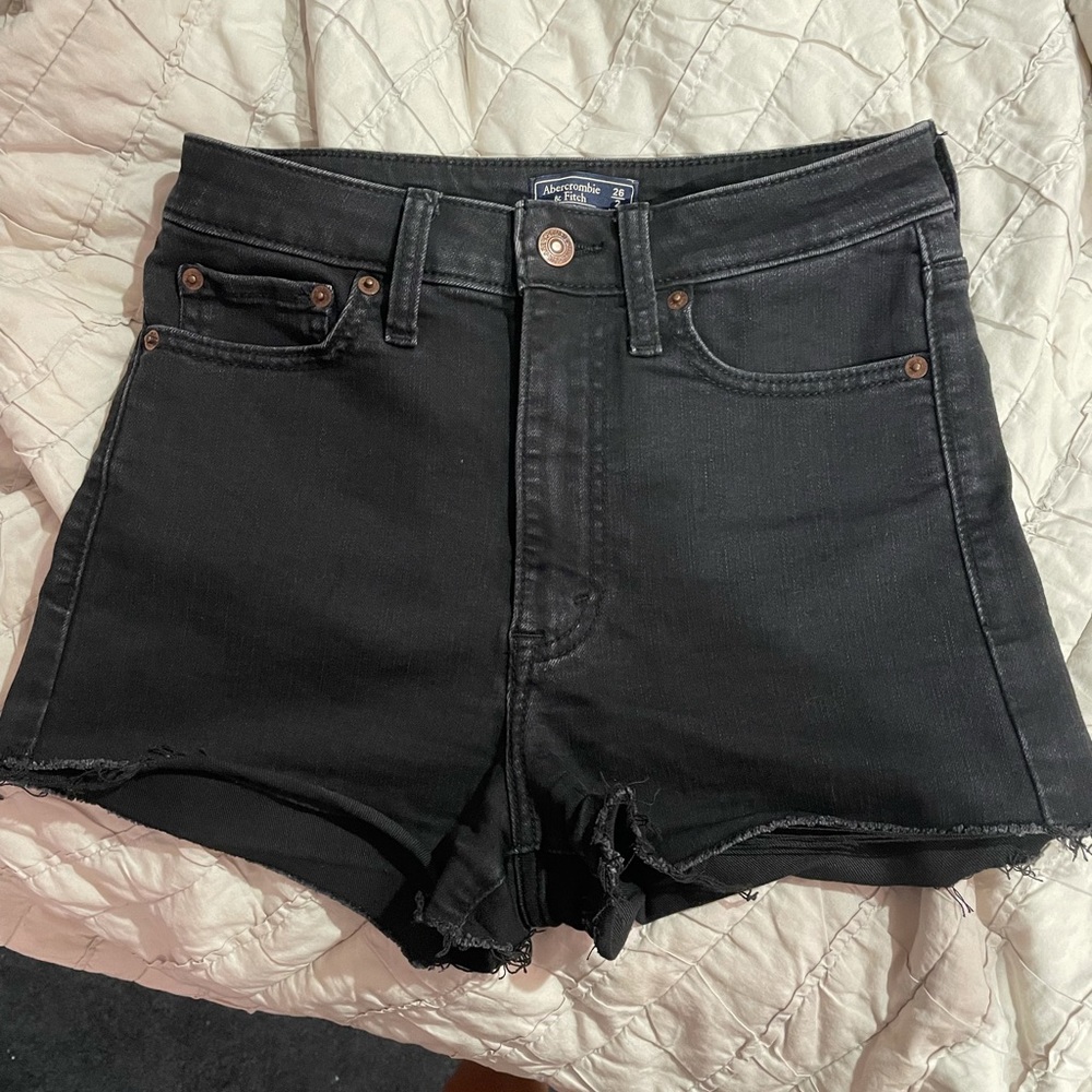 Black High Rise Abercrombie Shorts, gently used